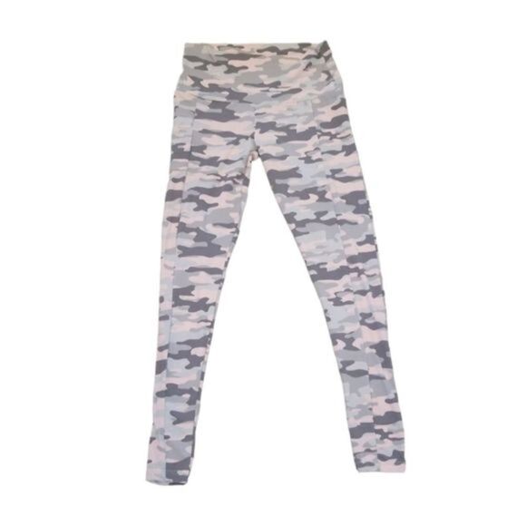 YMI Leggings Performance Women's Medium Pink and grey camouflage ankle - Picture 1 of 7